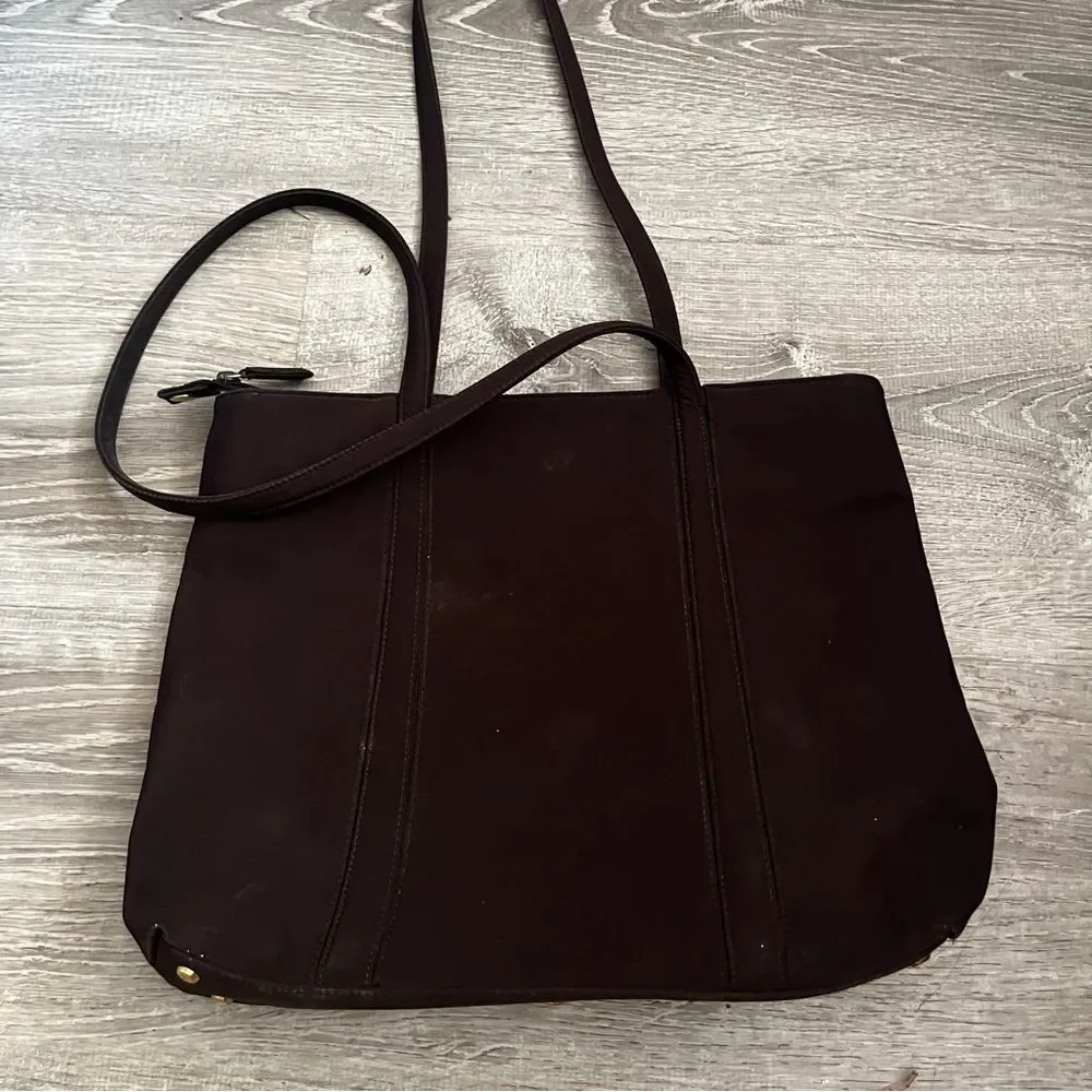 Jones new york Brown nylon shoulder bag